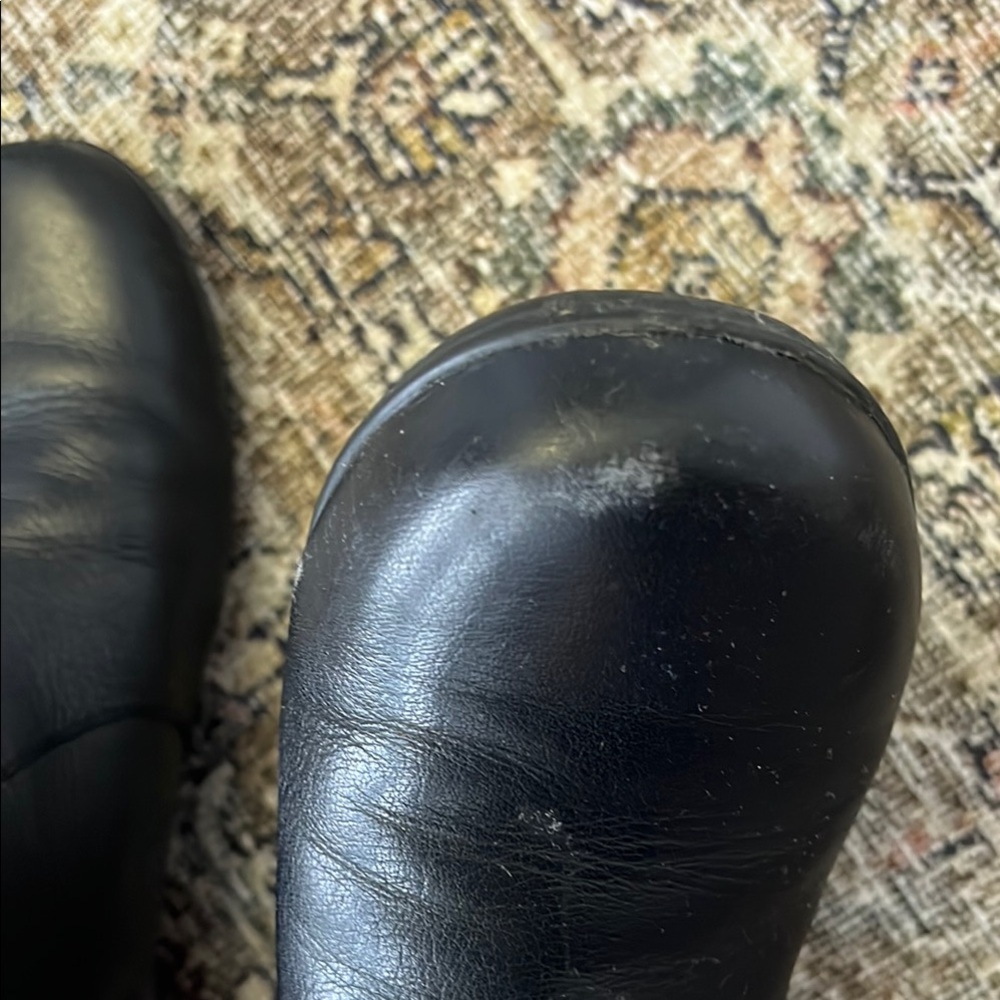 Dansko Black Leather Ankle Boots - Picture 6 of 7